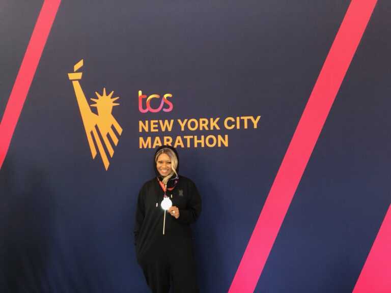 Marathon finisher at TCS NYC Marathon